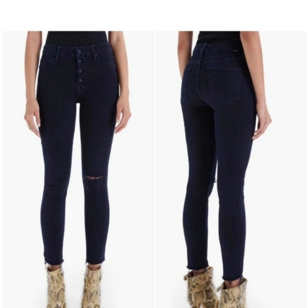 MOTHER The Pixie Ankle Fray Jeans Size 24